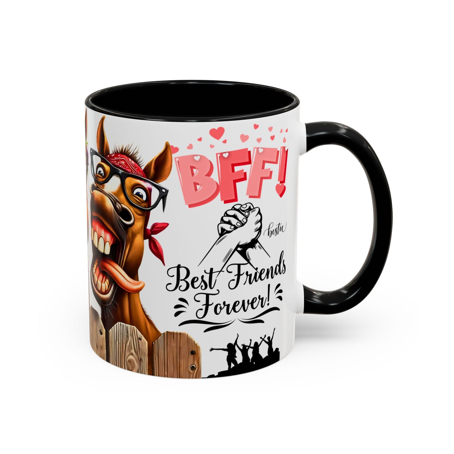 Best Friend Funny Horse Faces Mug 11oz | Perfect Friendship Gift by RSB HUB