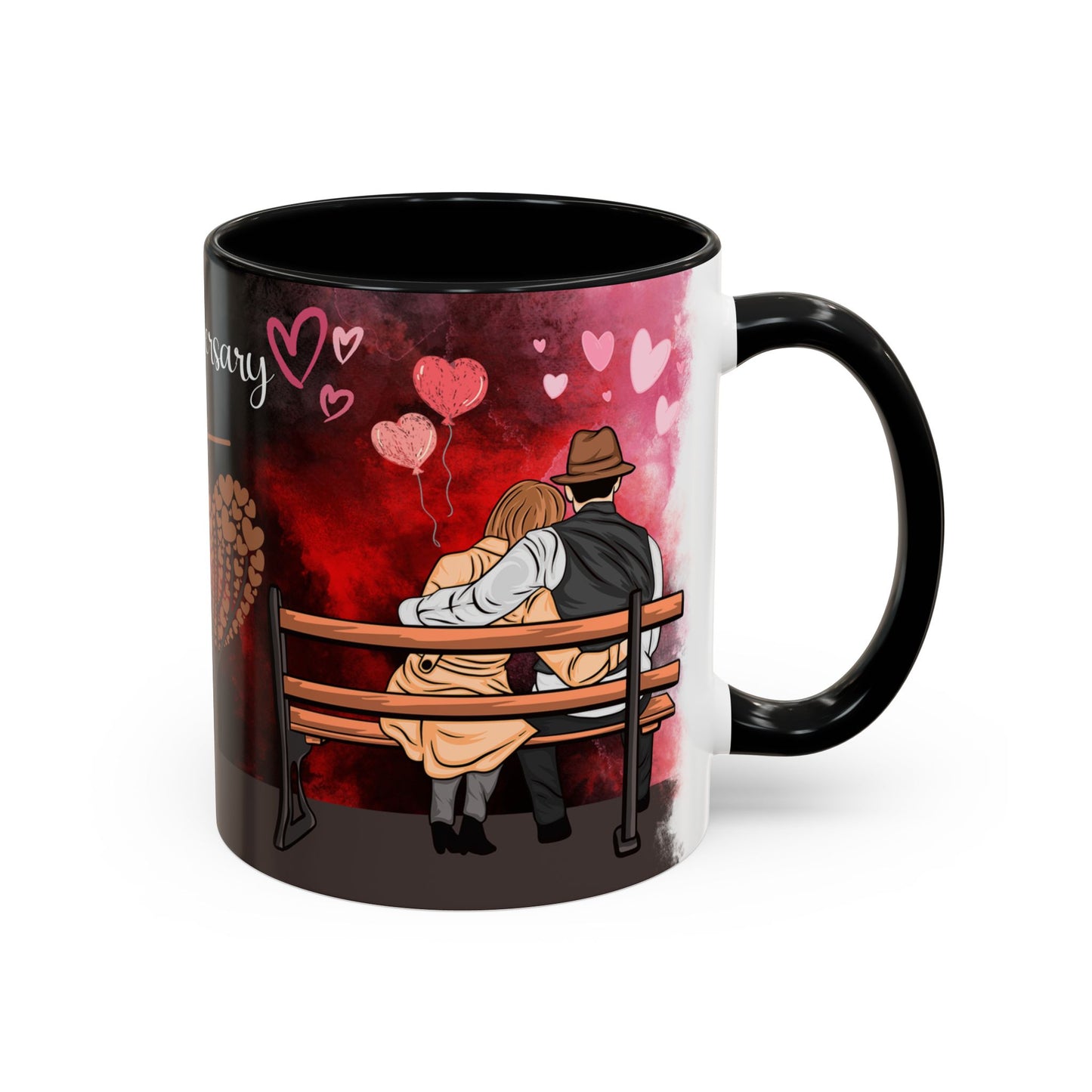 Happy Anniversary Mug (Customizable) Design 01 | 11oz Premium Mug by RSB HUB