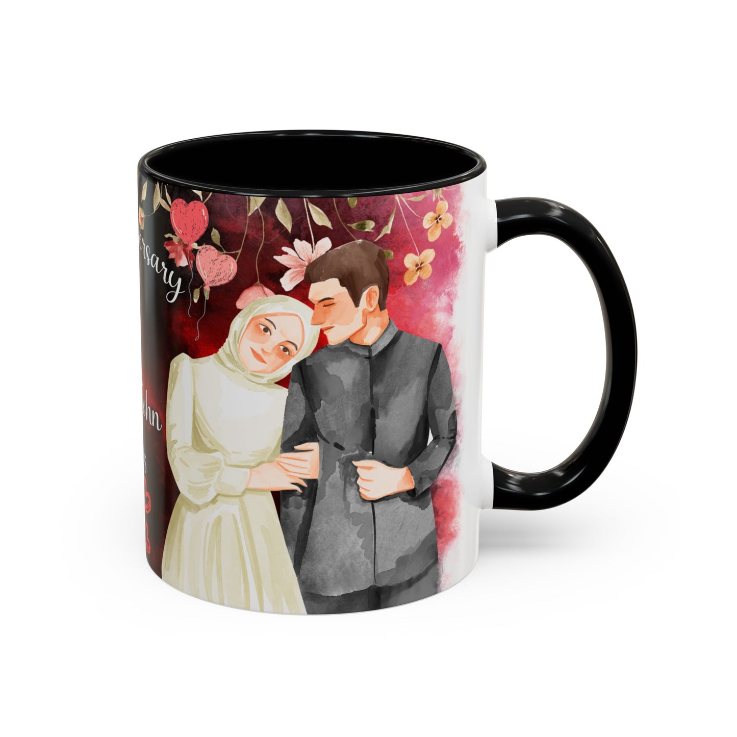 Happy Anniversary Mug (Customizable) Design 05 | 11oz Premium Mug by RSB HUB