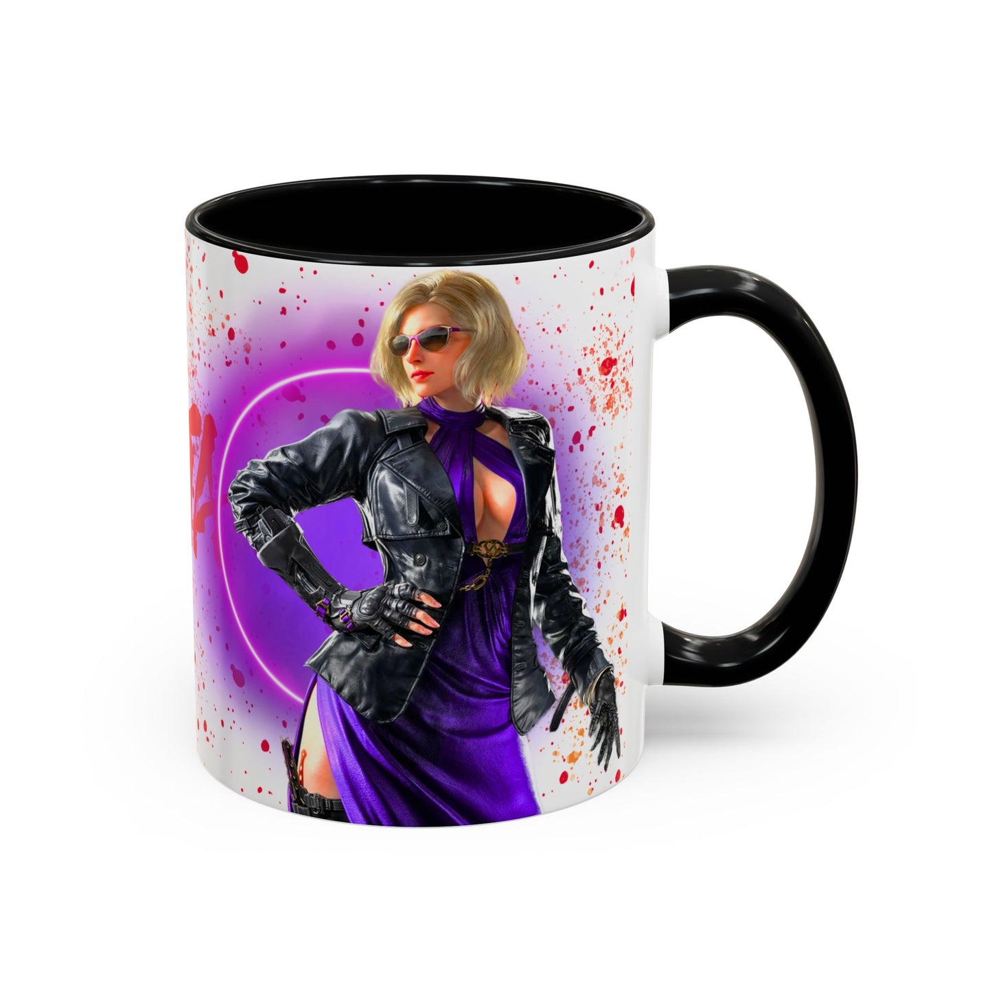 Tekken 8 Nina Mug – Dark Smoky & White Premium Mug Design | By RSB HUB