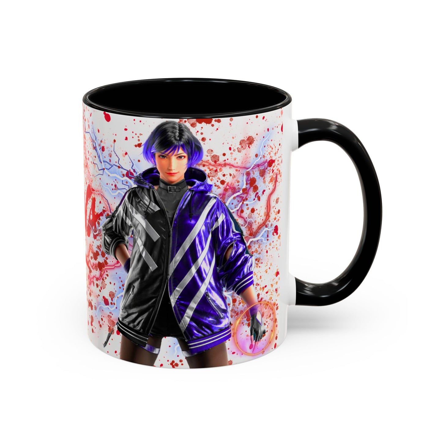 Tekken 8 Reina Mug – Dark Smoky & White Premium Mug Design | By RSB HUB
