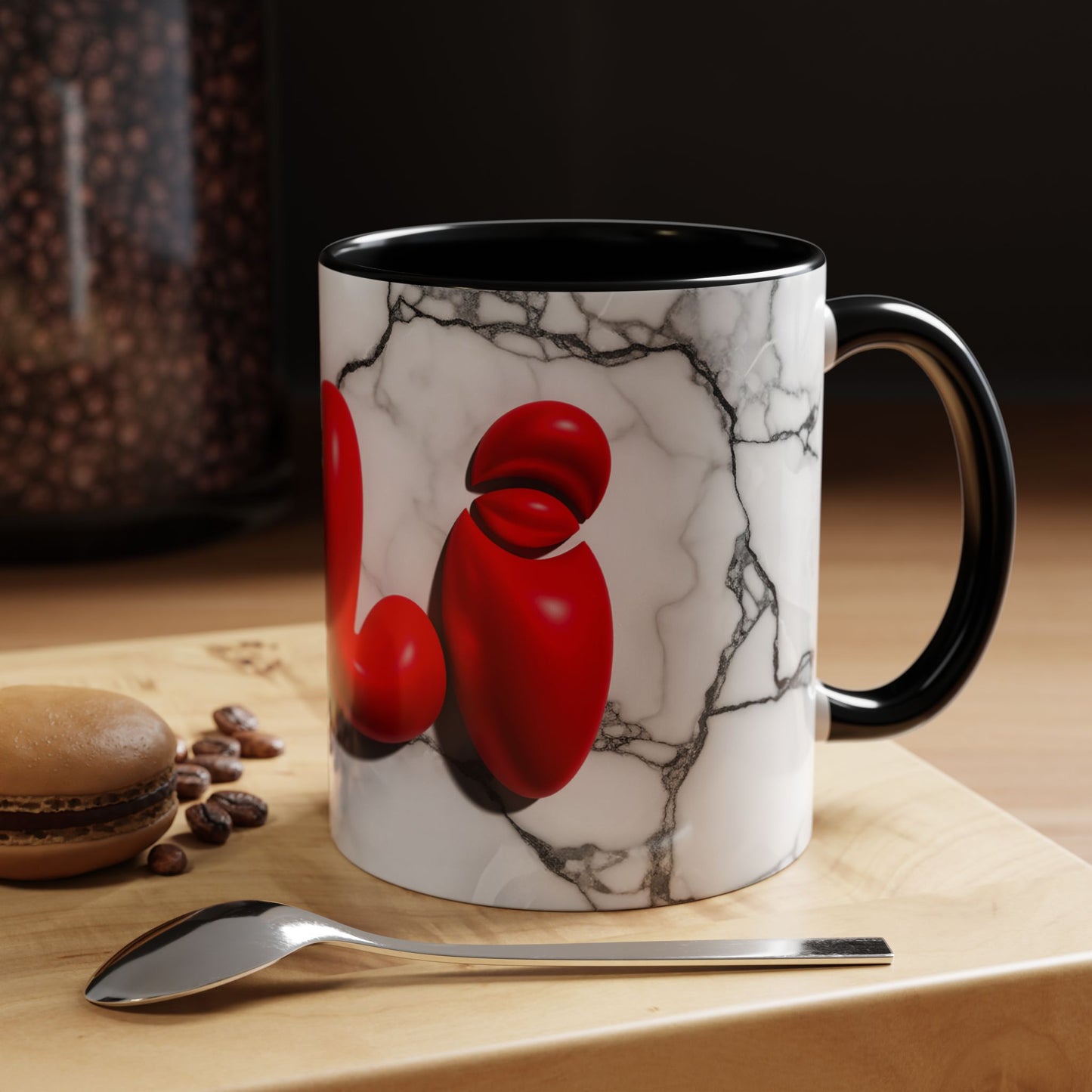 Customize your Name with Bubble Effect on Marble Mug Design By RSB HUB