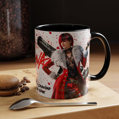 Tekken 8 Anna Mug – Dark Smoky & White Premium Mug Design | By RSB HUB