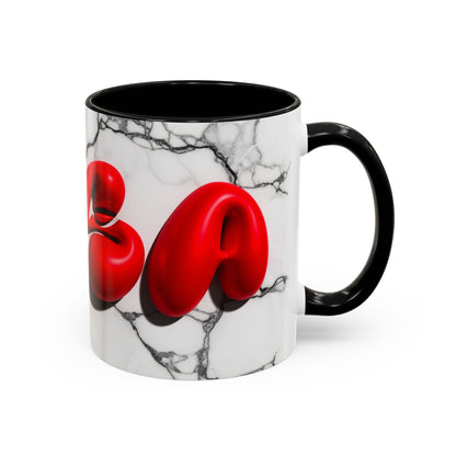 Customize your Name with Bubble Effect on Marble Mug Design By RSB HUB