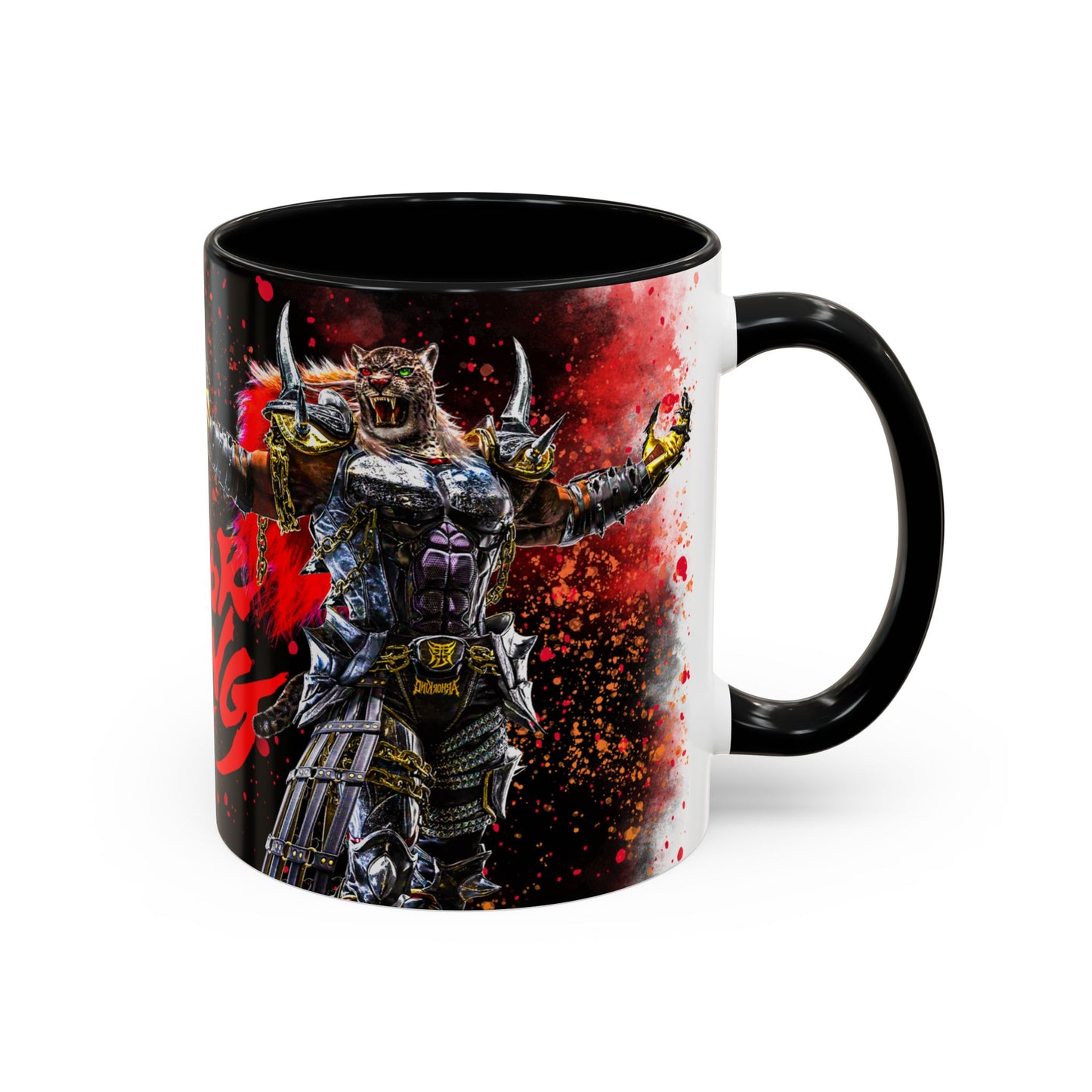 Tekken 8 Armor King Mug – Dark Smoky & White Premium Mug Design | By RSB HUB