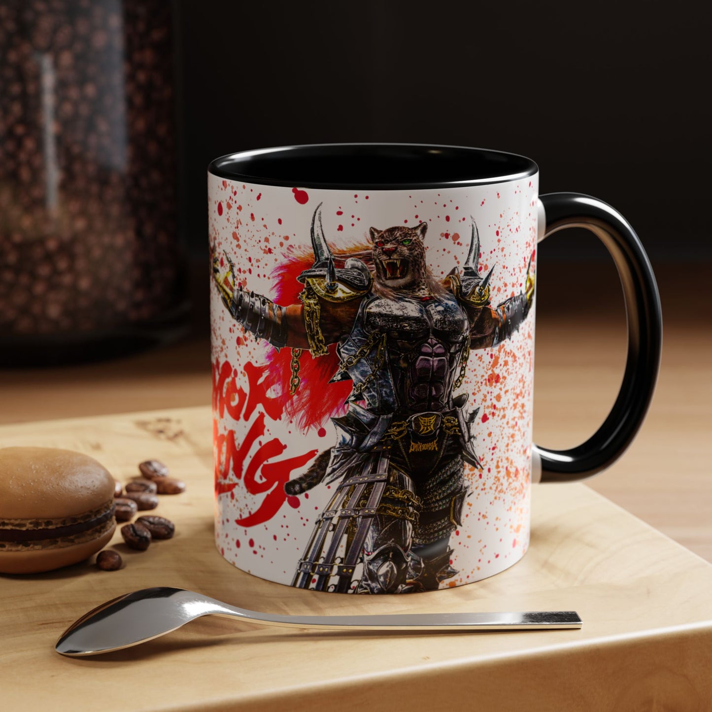 Tekken 8 Armor King Mug – Dark Smoky & White Premium Mug Design | By RSB HUB