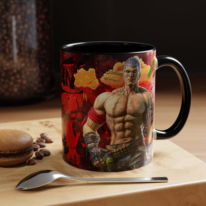 Tekken 8 Bryan Mug – Dark Smoky & White Premium Mug Design | By RSB HUB