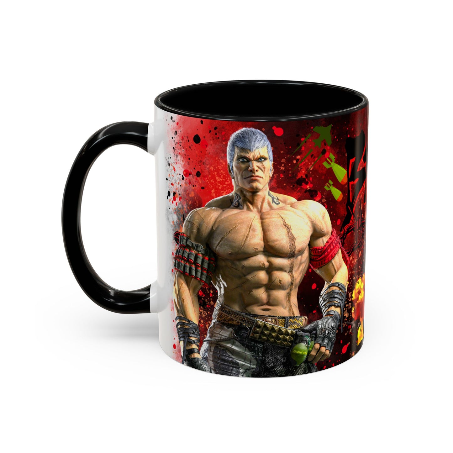 Tekken 8 Bryan Mug – Dark Smoky & White Premium Mug Design | By RSB HUB