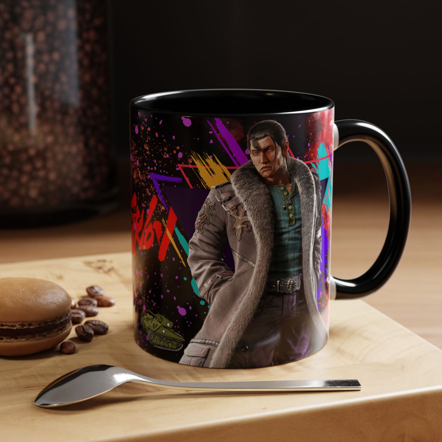 Tekken 8 Dragunov Mug – Dark Smoky & White Premium Mug Design | By RSB HUB