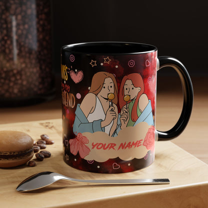 Best Friend for Girls Mug – Cute Friendship Gift | 11oz Ceramic Mug 02 by RSB HUB