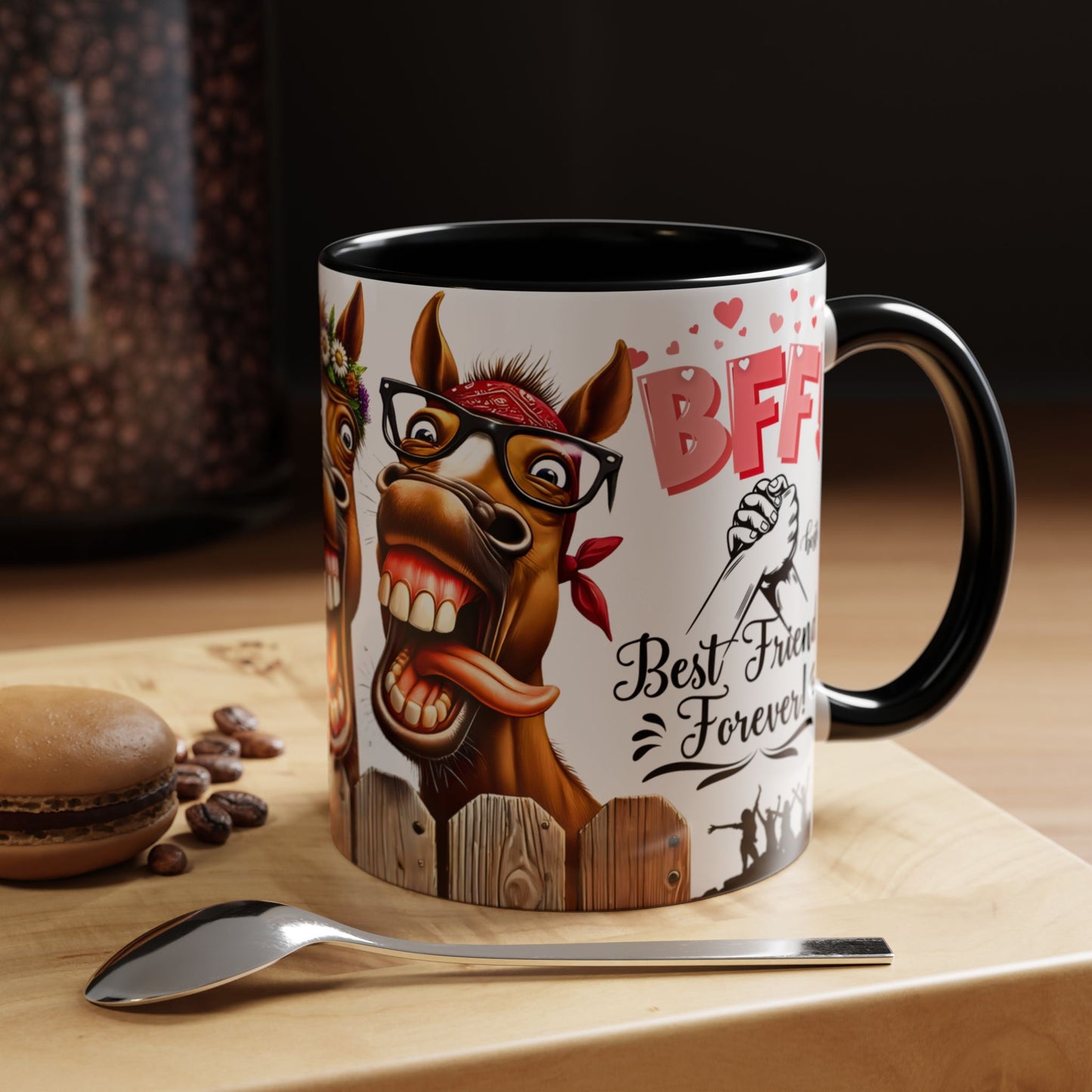 Best Friend Funny Horse Faces Mug 11oz | Perfect Friendship Gift by RSB HUB