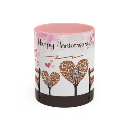 Happy Anniversary Mug (Customizable) Design 01 | 11oz Premium Mug by RSB HUB