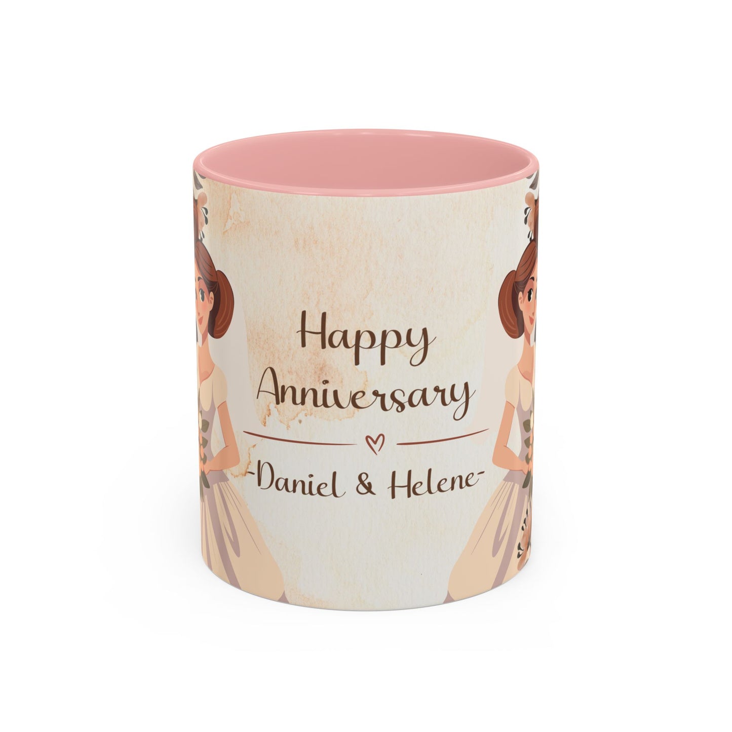 Happy Anniversary Mug (Customizable) Design 08 | 11oz Premium Mug by RSB HUB