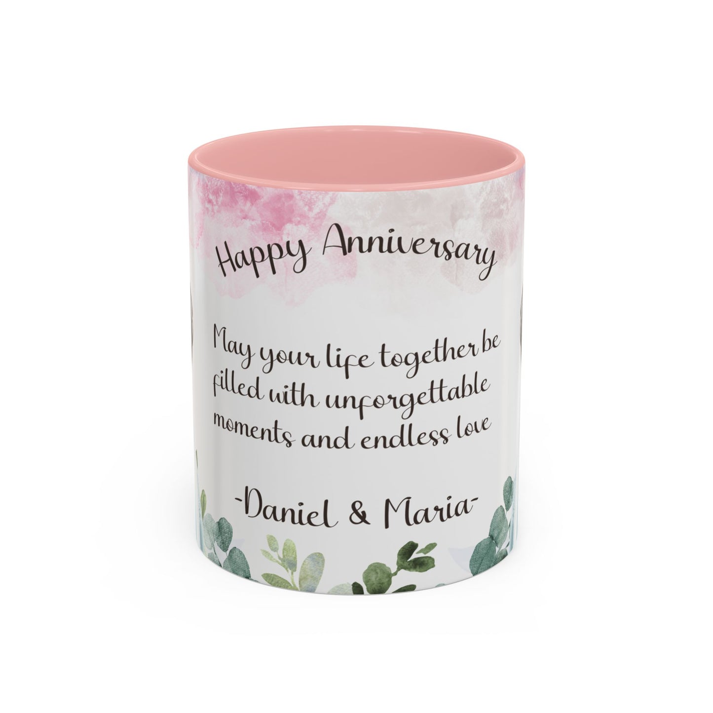 Happy Anniversary Mug (Customizable) Design 09 | 11oz Premium Mug by RSB HUB