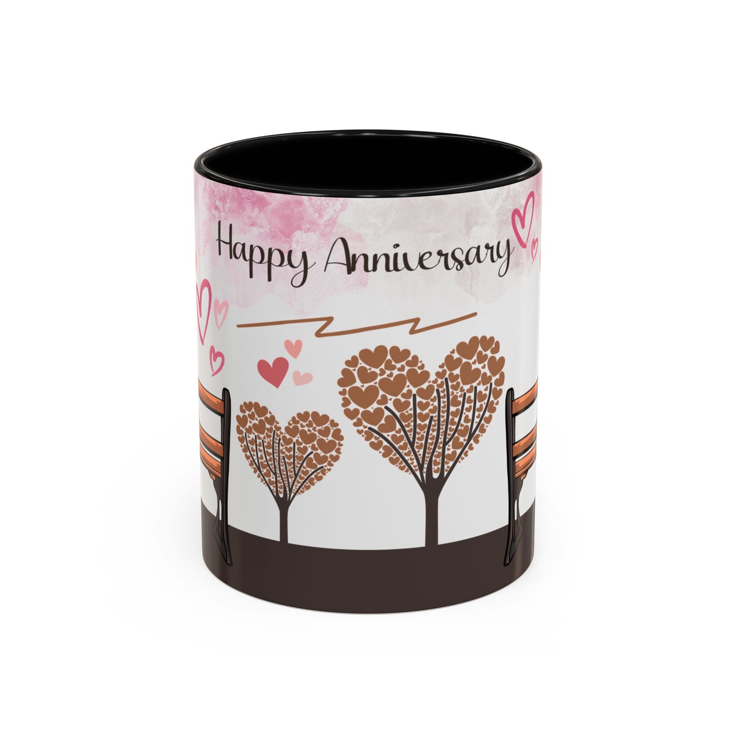 Happy Anniversary Mug (Customizable) Design 01 | 11oz Premium Mug by RSB HUB