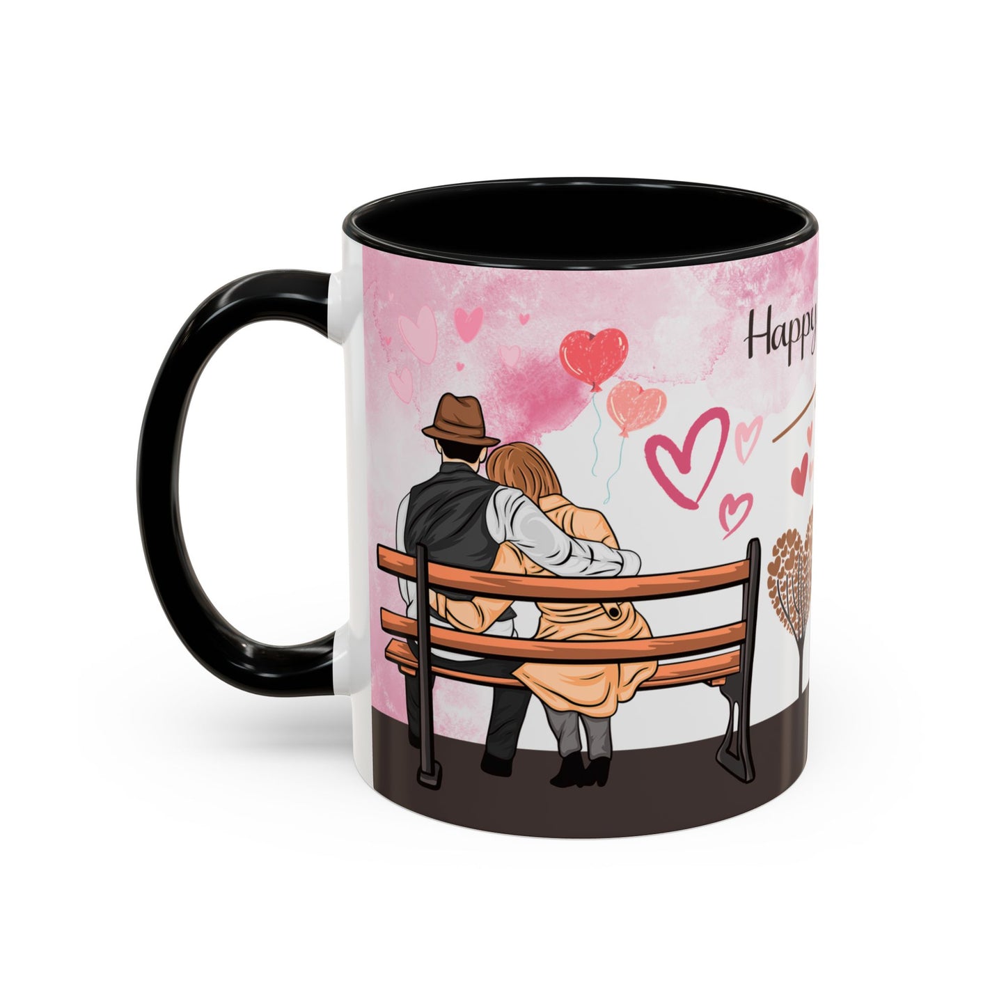 Happy Anniversary Mug (Customizable) Design 01 | 11oz Premium Mug by RSB HUB