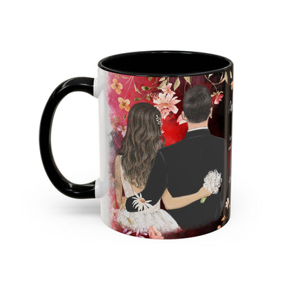 Happy Anniversary Mug (Customizable) Design 10 | 11oz Premium Mug by RSB HUB