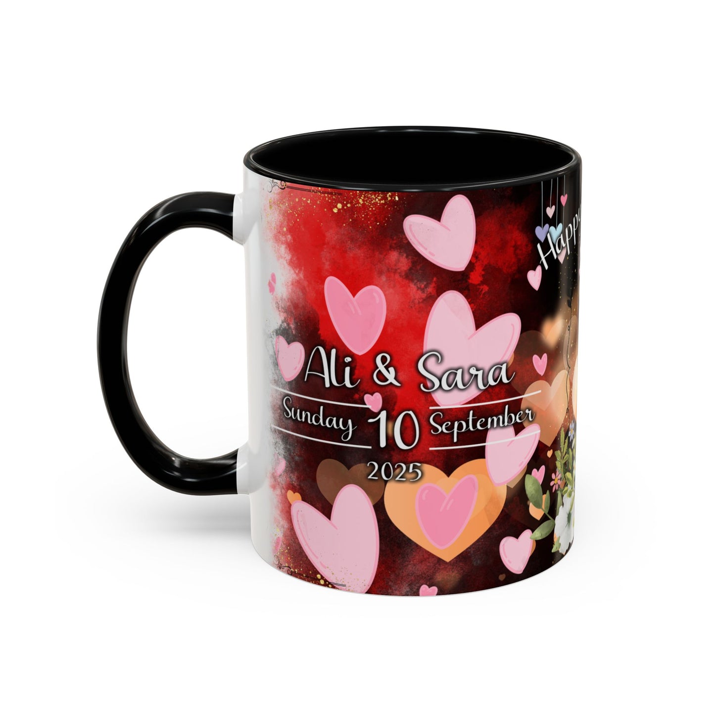 Happy Anniversary Mug (Customizable) Design 11 | 11oz Premium Mug by RSB HUB
