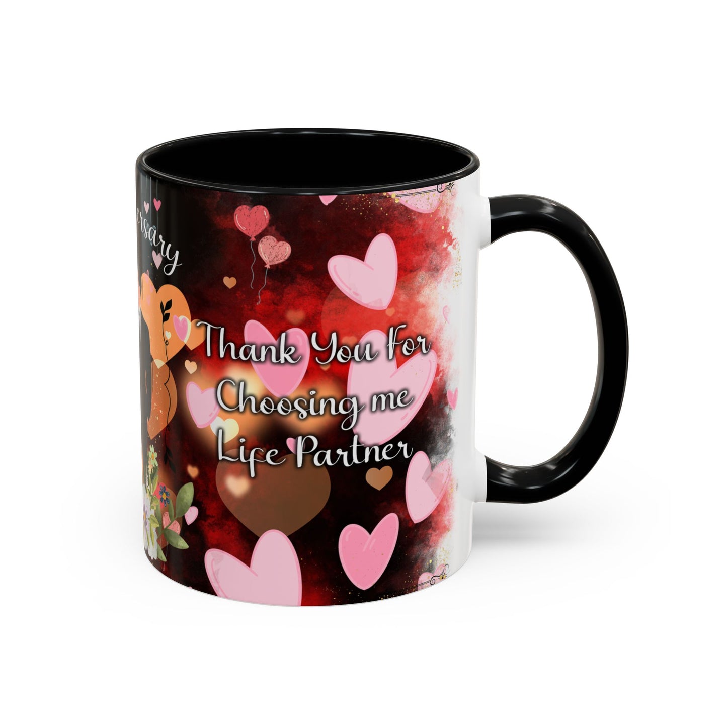 Happy Anniversary Mug (Customizable) Design 11 | 11oz Premium Mug by RSB HUB