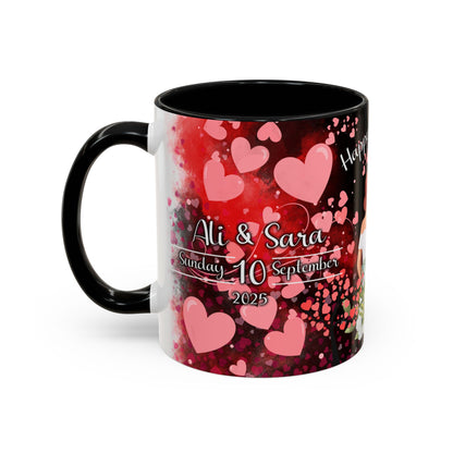 Happy Anniversary Mug (Customizable) Design 12 | 11oz Premium Mug by RSB HUB