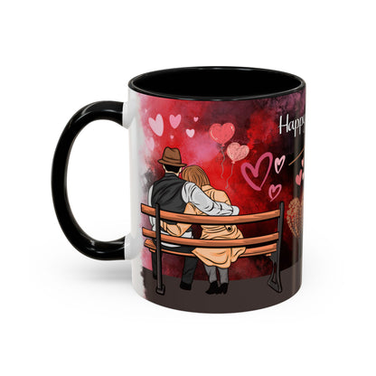 Happy Anniversary Mug (Customizable) Design 01 | 11oz Premium Mug by RSB HUB