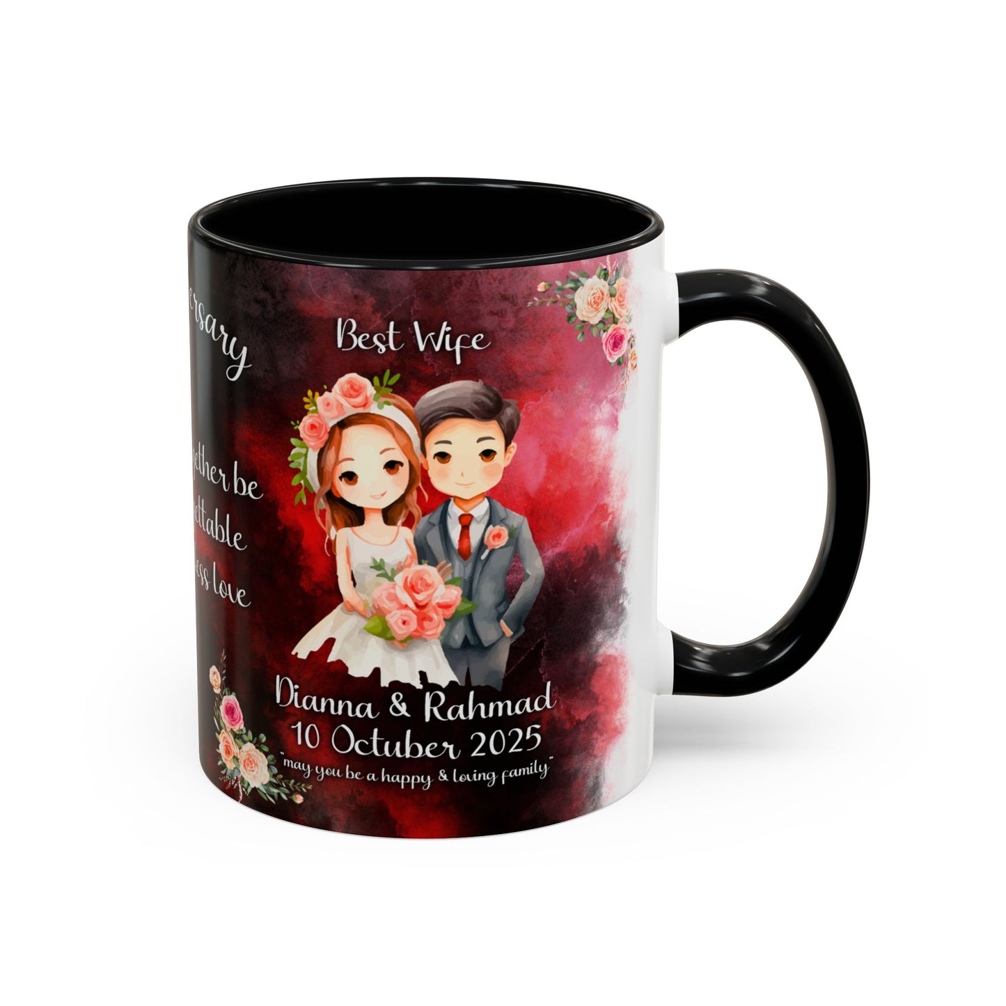 Happy Anniversary Mug (Customizable) Design 04 | 11oz Premium Mug by RSB HUB