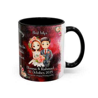 Happy Anniversary Mug (Customizable) Design 04 | 11oz Premium Mug by RSB HUB