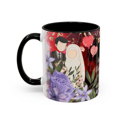 Happy Anniversary Mug (Customizable) Design 06 | 11oz Premium Mug by RSB HUB