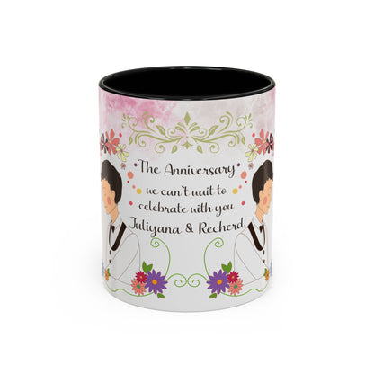 Happy Anniversary Mug (Customizable) Design 07 | 11oz Premium Mug by RSB HUB