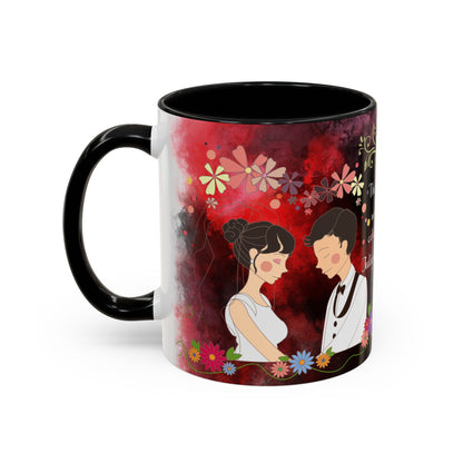 Happy Anniversary Mug (Customizable) Design 07 | 11oz Premium Mug by RSB HUB