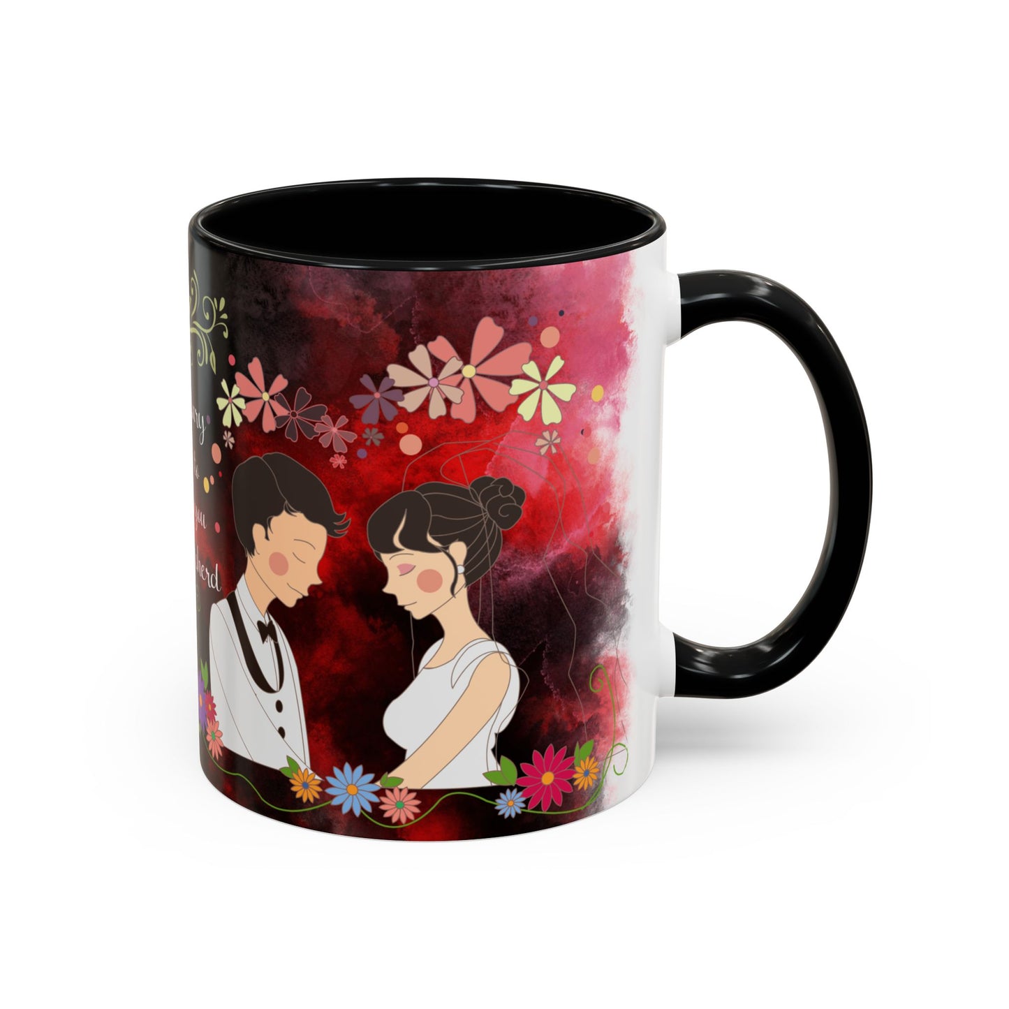 Happy Anniversary Mug (Customizable) Design 07 | 11oz Premium Mug by RSB HUB