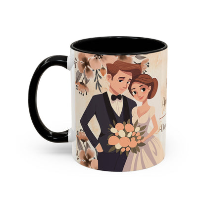 Happy Anniversary Mug (Customizable) Design 08 | 11oz Premium Mug by RSB HUB