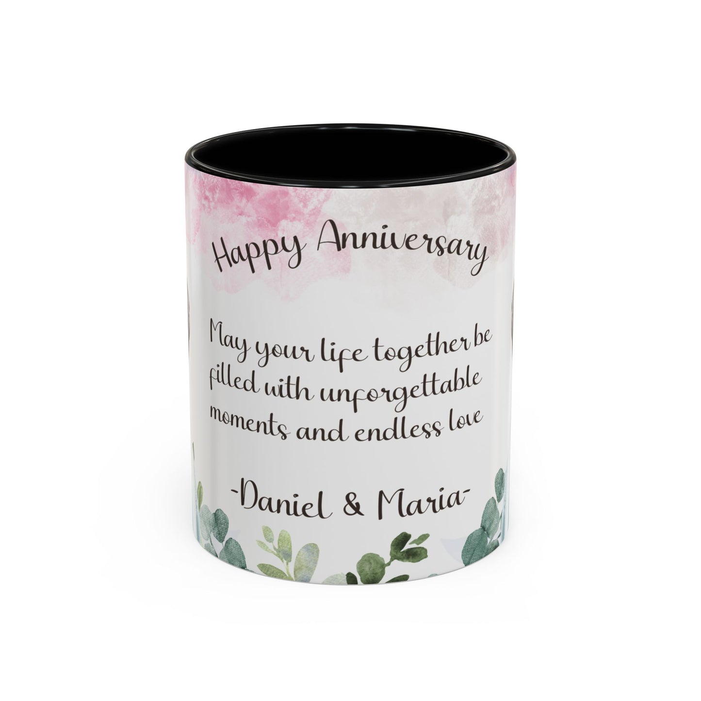 Happy Anniversary Mug (Customizable) Design 09 | 11oz Premium Mug by RSB HUB