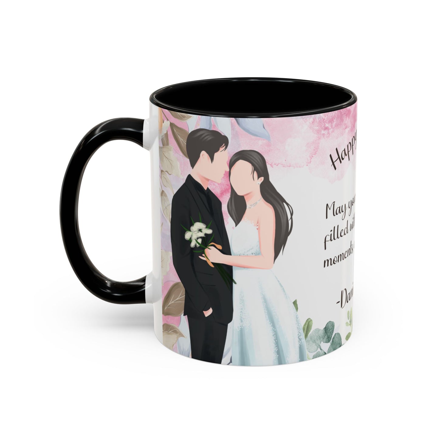 Happy Anniversary Mug (Customizable) Design 09 | 11oz Premium Mug by RSB HUB