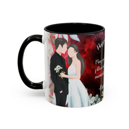 Happy Anniversary Mug (Customizable) Design 09 | 11oz Premium Mug by RSB HUB