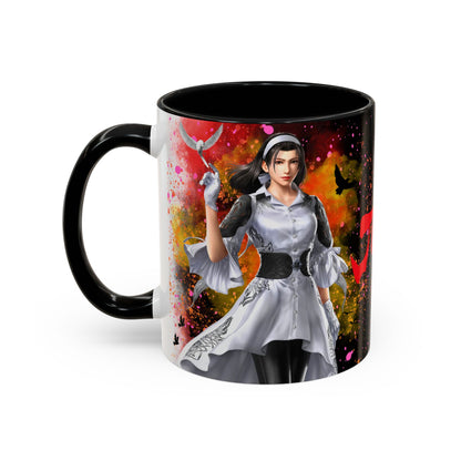 Tekken 8 Jun Mug – Dark Smoky & White Premium Mug Design | By RSB HUB