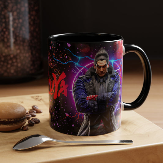 Tekken 8 Kazuya Mug – Dark Smoky & White Premium Mug Design | By RSB HUB