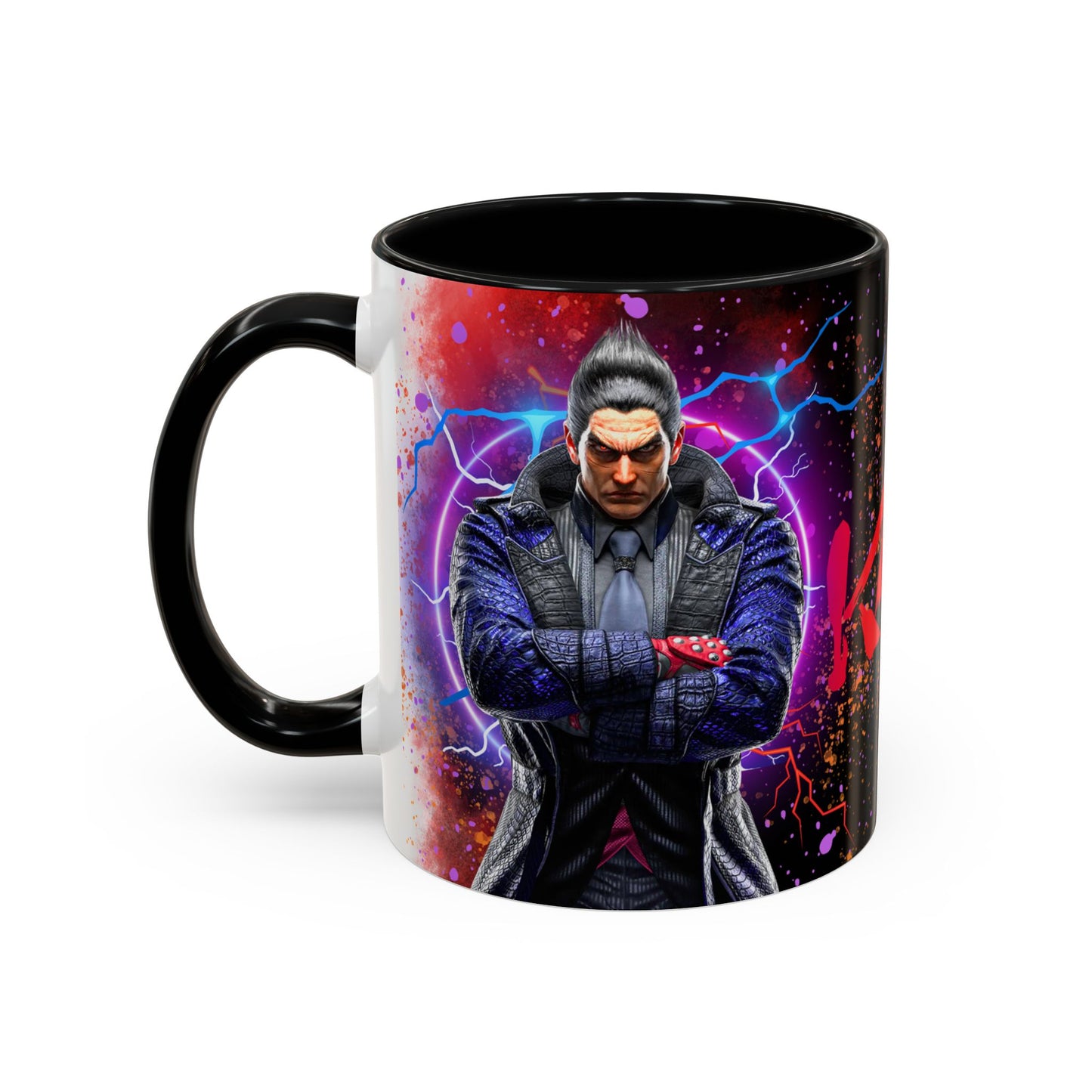 Tekken 8 Kazuya Mug – Dark Smoky & White Premium Mug Design | By RSB HUB