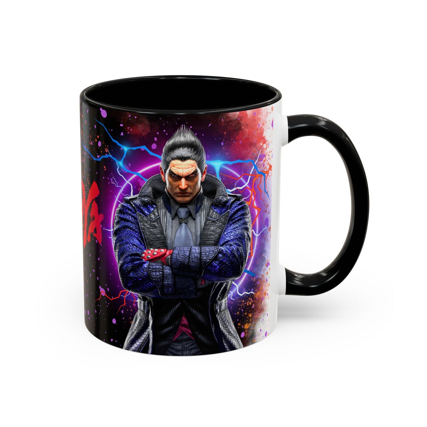 Tekken 8 Kazuya Mug – Dark Smoky & White Premium Mug Design | By RSB HUB