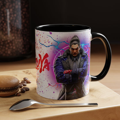 Tekken 8 Kazuya Mug – Dark Smoky & White Premium Mug Design | By RSB HUB
