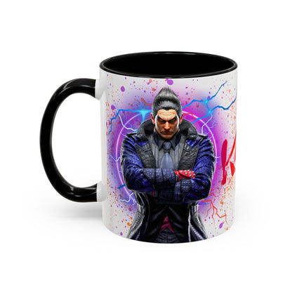 Tekken 8 Kazuya Mug – Dark Smoky & White Premium Mug Design | By RSB HUB