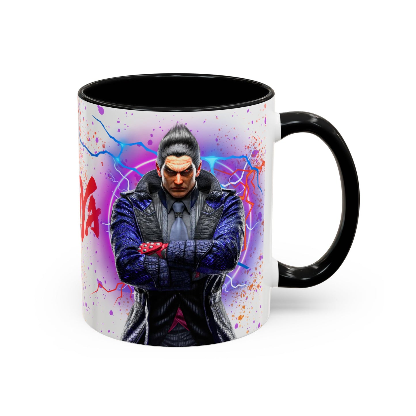 Tekken 8 Kazuya Mug – Dark Smoky & White Premium Mug Design | By RSB HUB