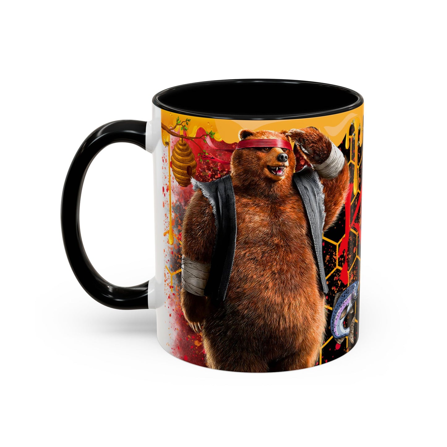 Tekken 8 Kuma Mug – Dark Smoky & White Premium Mug Design | By RSB HUB
