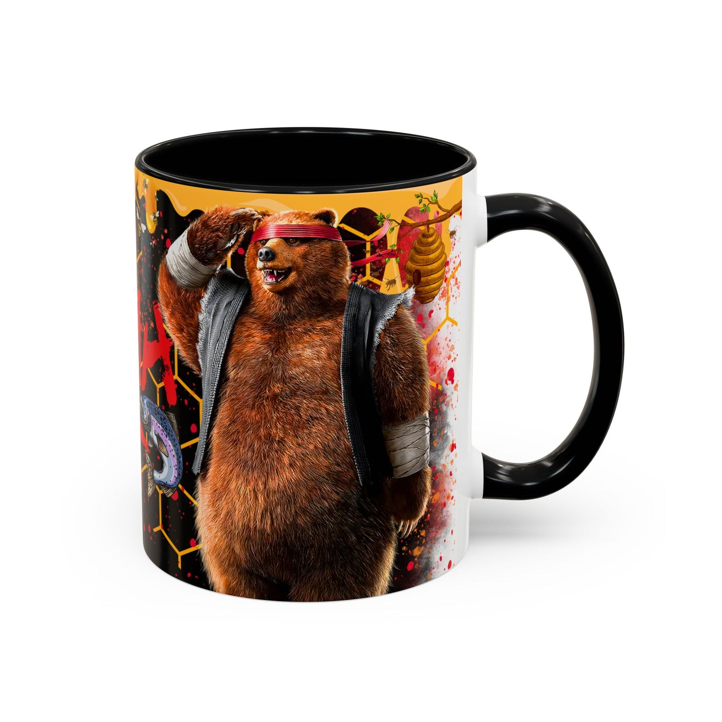 Tekken 8 Kuma Mug – Dark Smoky & White Premium Mug Design | By RSB HUB