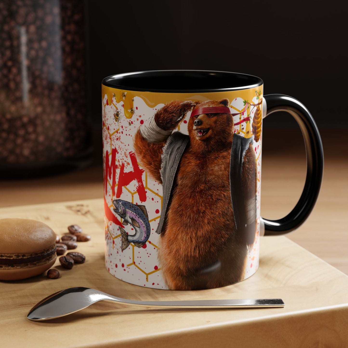 Tekken 8 Kuma Mug – Dark Smoky & White Premium Mug Design | By RSB HUB