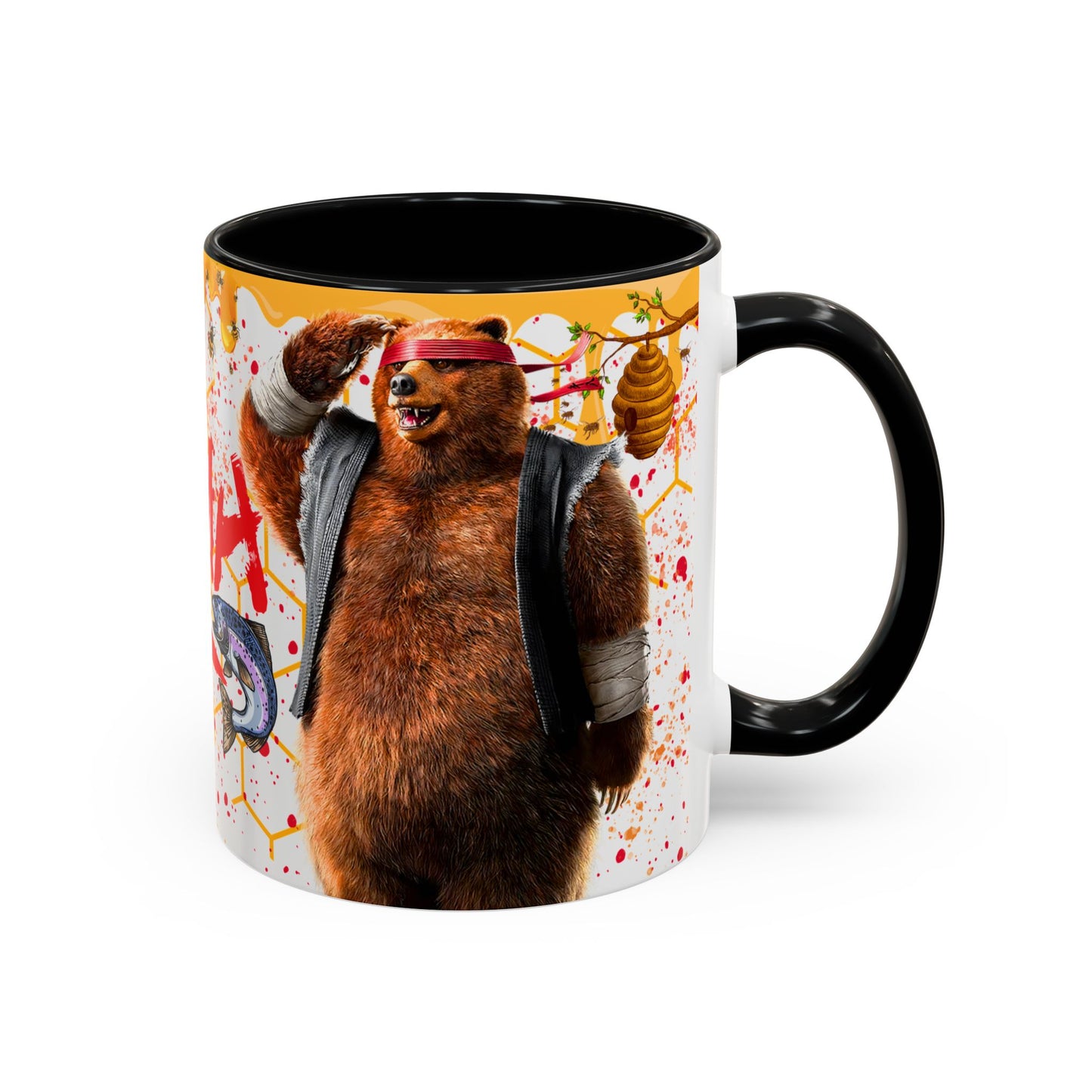 Tekken 8 Kuma Mug – Dark Smoky & White Premium Mug Design | By RSB HUB