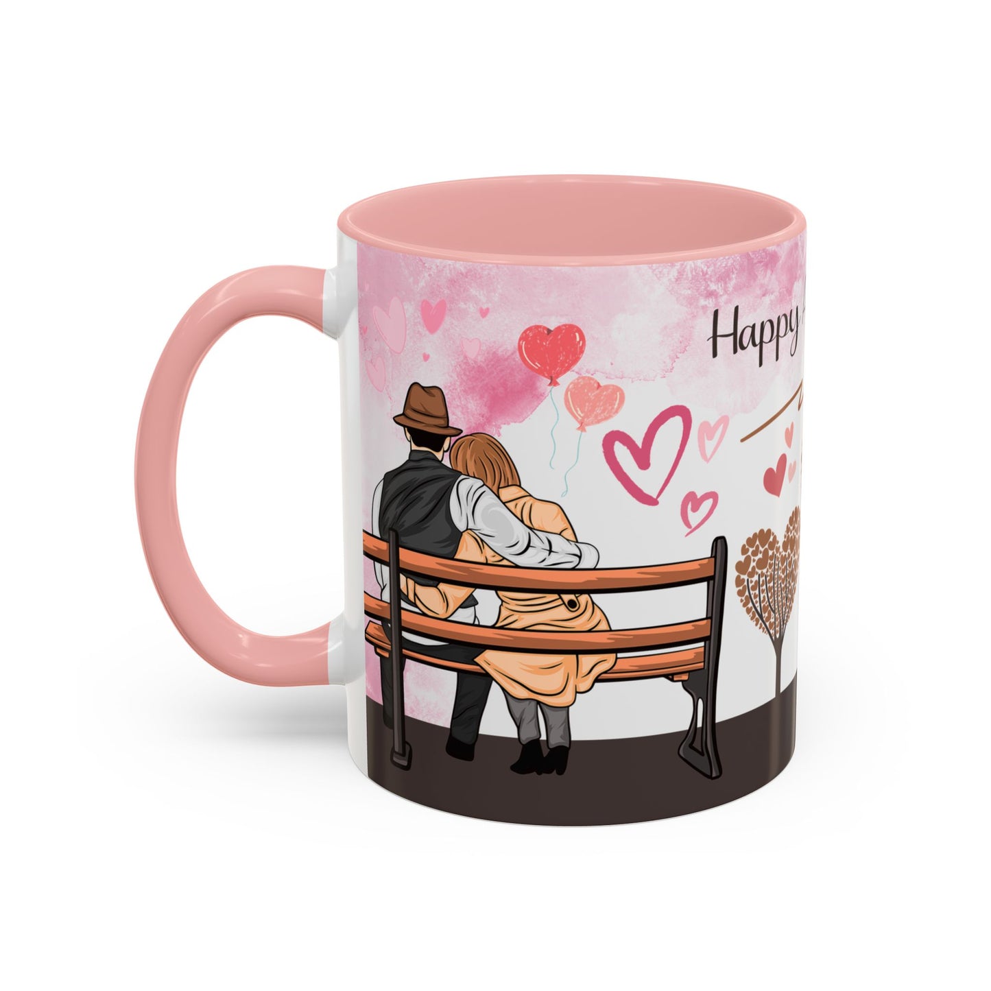 Happy Anniversary Mug (Customizable) Design 01 | 11oz Premium Mug by RSB HUB