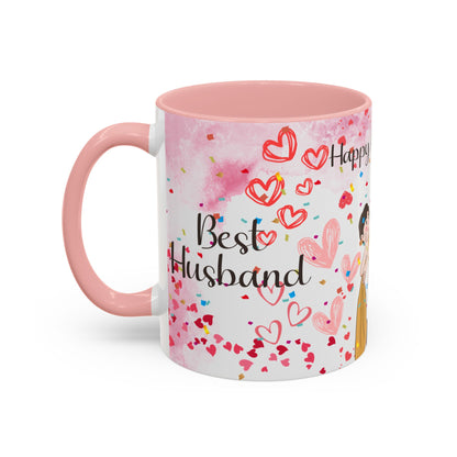 Happy Anniversary Mug (Customizable) Design 02 | 11oz Premium Mug by RSB HUB