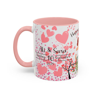 Happy Anniversary Mug (Customizable) Design 12 | 11oz Premium Mug by RSB HUB