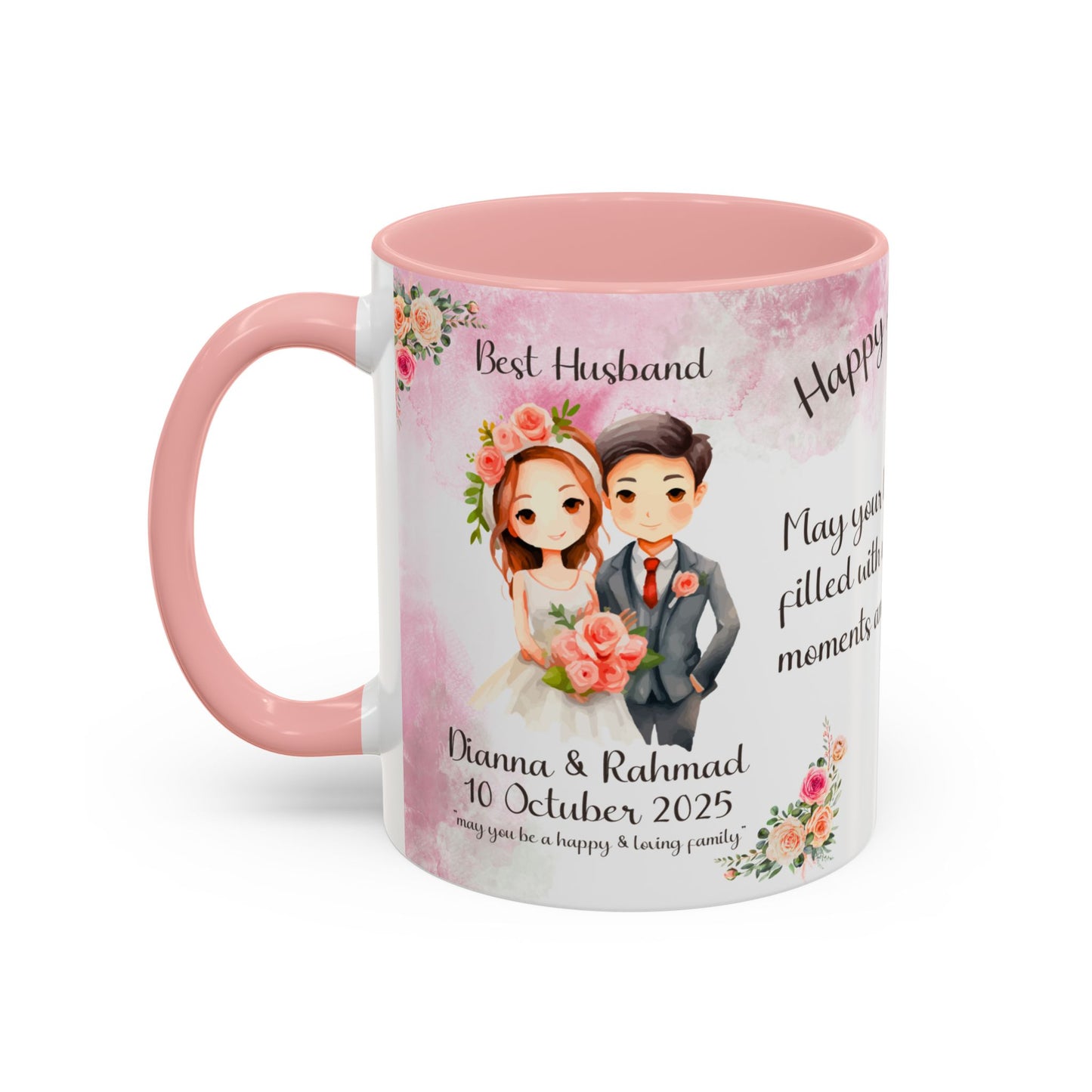 Happy Anniversary Mug (Customizable) Design 04 | 11oz Premium Mug by RSB HUB
